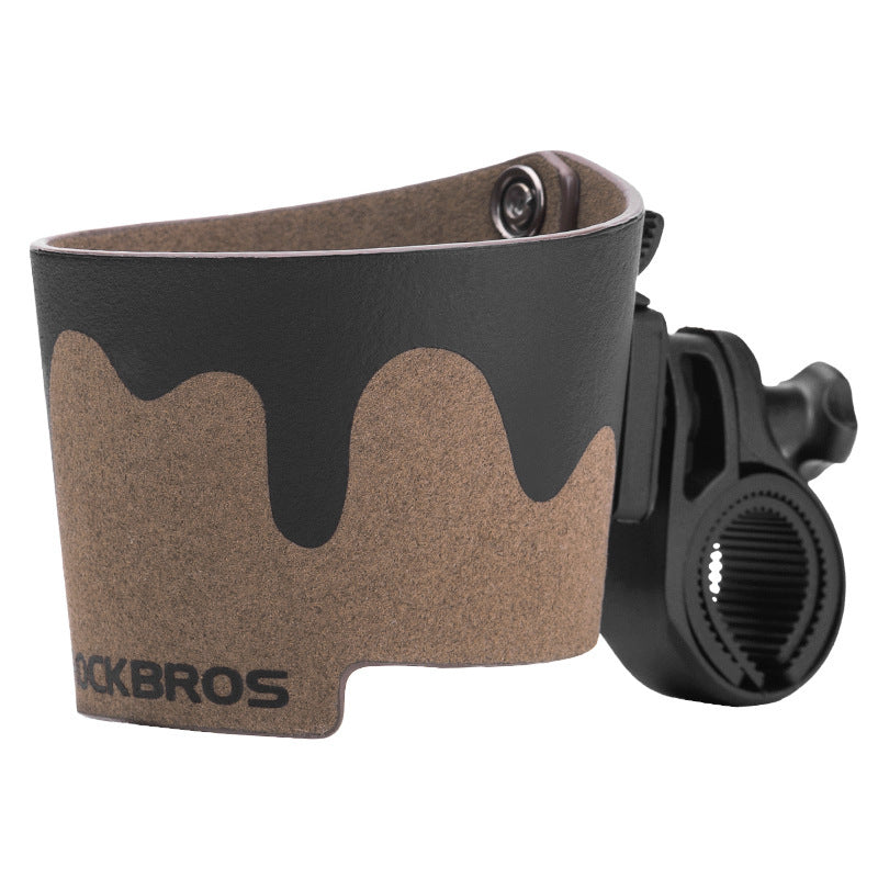 Bicycle cup holder with a black clip on a white background