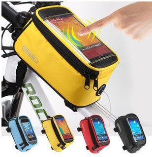 Bicycle Top Tube Bag w/Phone Pocket