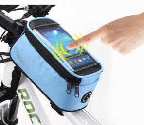 Bicycle Top Tube Bag w/Phone Pocket