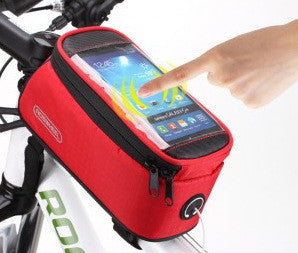 Bicycle Top Tube Bag w/Phone Pocket