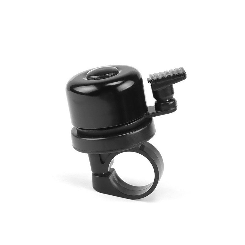 Black bicycle bell on a white background