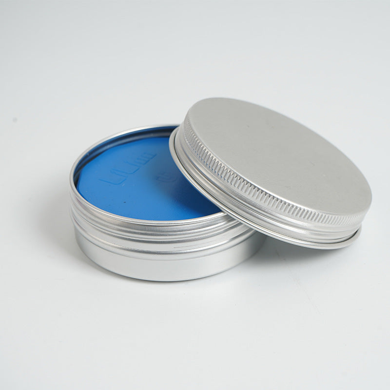 Bicycle Chain Oiler with blue interior on a white background