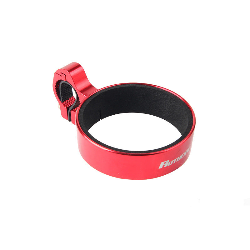 Red Bicycle Cup Holder with black interior on a white background