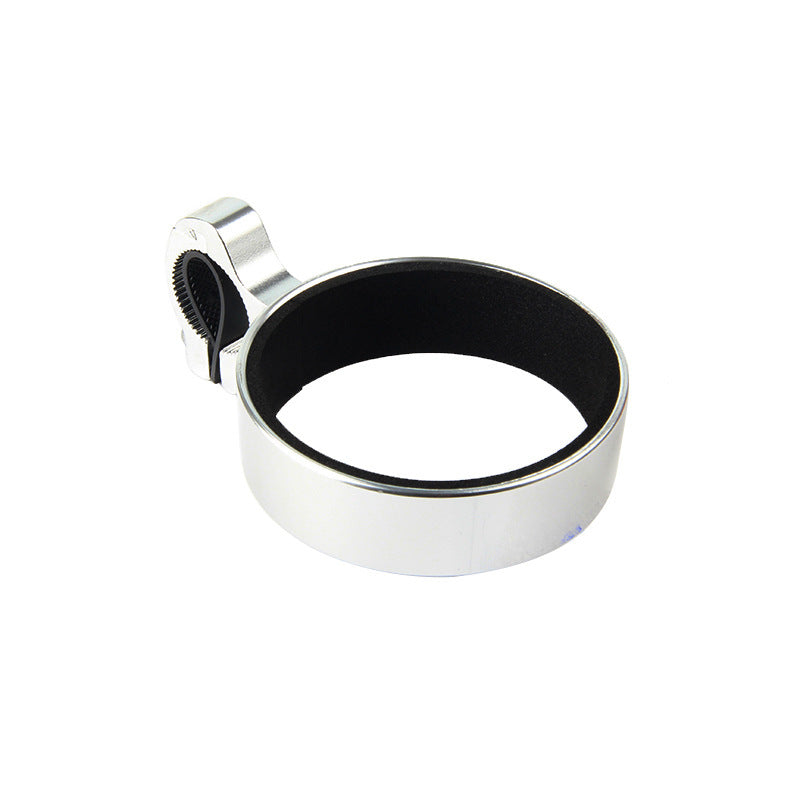 Bicycle Cup Holder with black rubber sleeve on a white background
