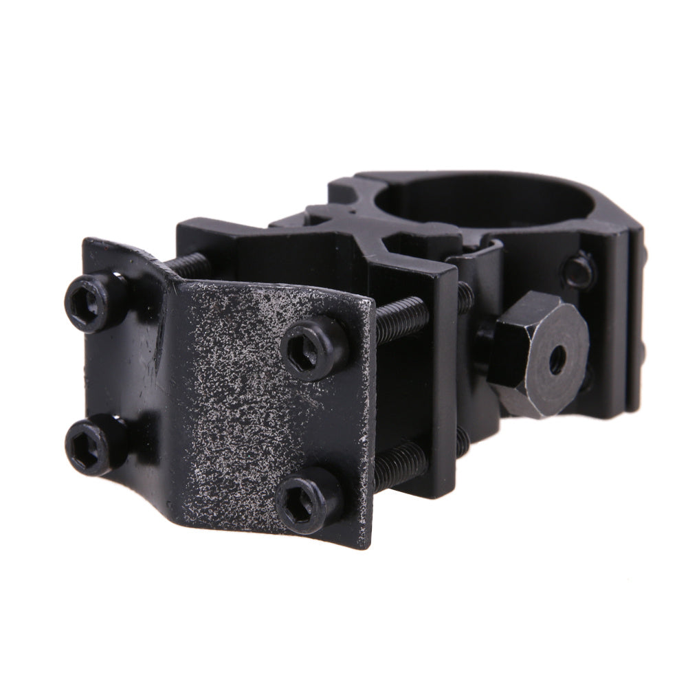 Front bicycle light attachment mount on a white background