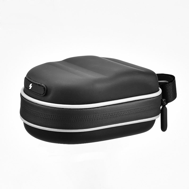 Black Compact Bicycle Saddle Bag on a white background