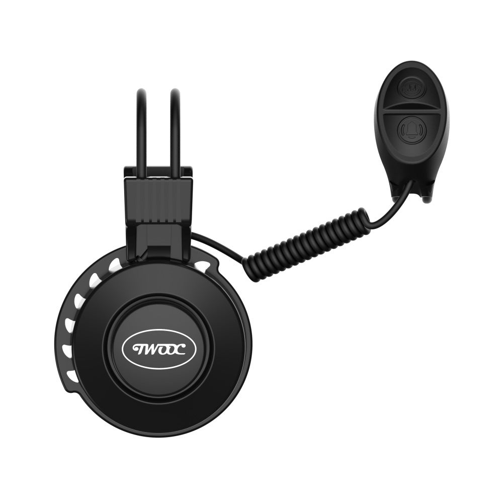 Black Electric Bicycle Bell on a white background