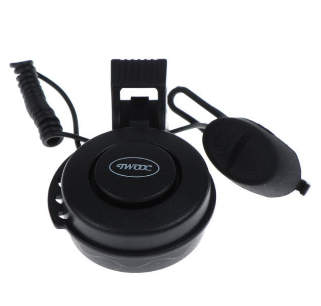 Black Electric Bicycle Bell  on a white background