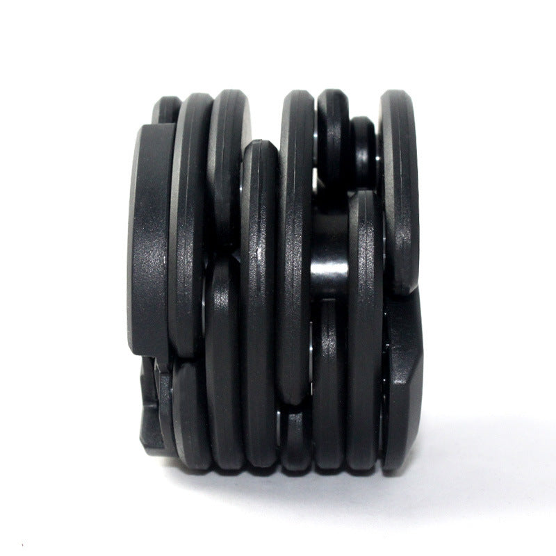 Black Extendable Bicycle Lock on a white background