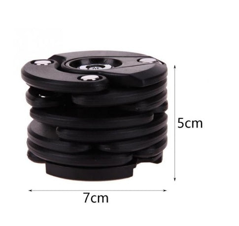 Extendable Bicycle Lock with dimensions labeled on a white background