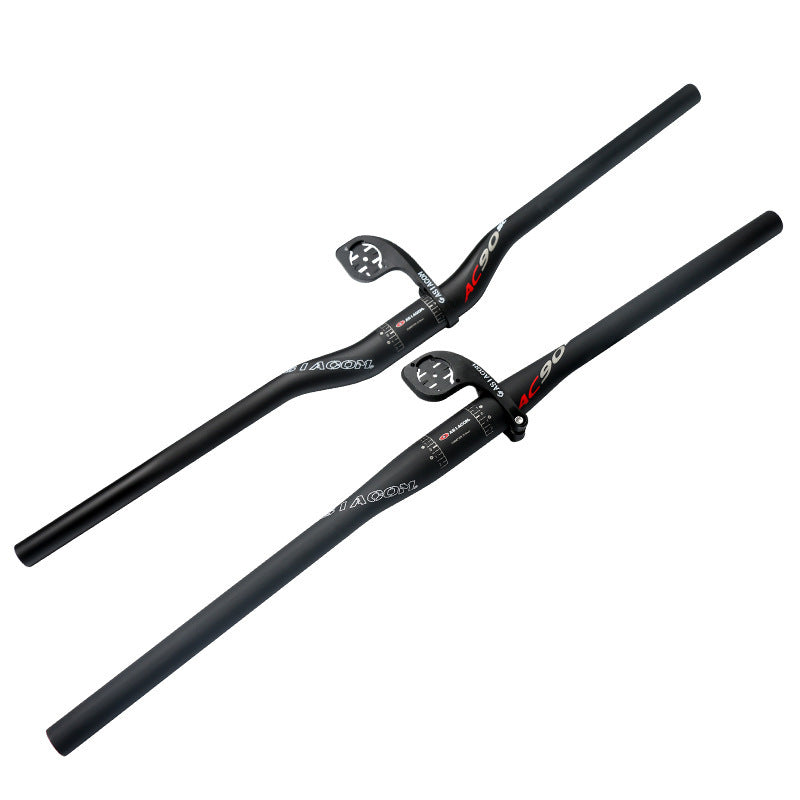 Black Garmin support mounts on two bicycle handlebars on a white background