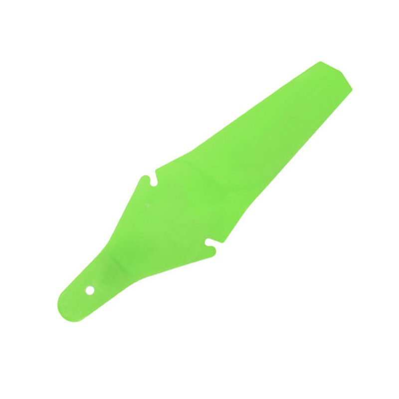Pistachio green snap-on rear bicycle mudguard on a white background
