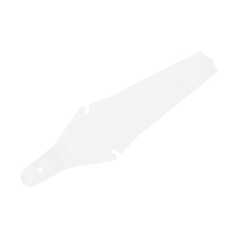 White Rear Snap-On Bicycle Mudguard on a white background
