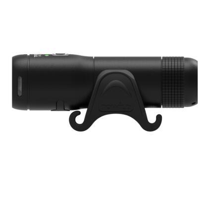 Black Rechargeable Front Bicycle Light on a white background