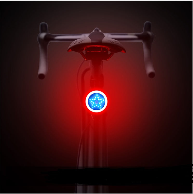 Rechargeable USB Bicycle Rear Light on a dark background