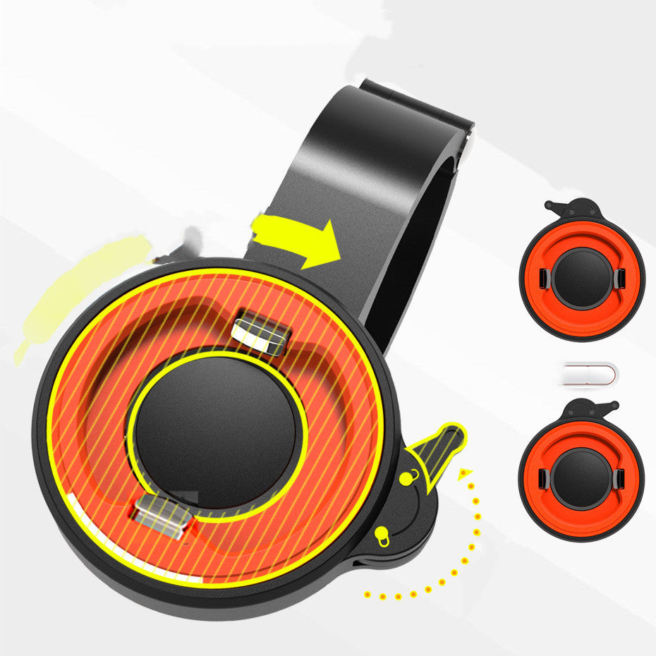 Shockproof Bicycle Mobile Phone Mount with black and red design on a white background