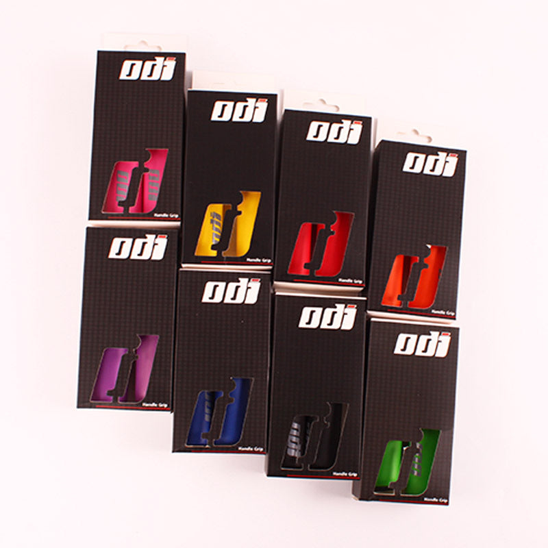 Boxed Silicone Bicycle Handlebar Grips on a white background