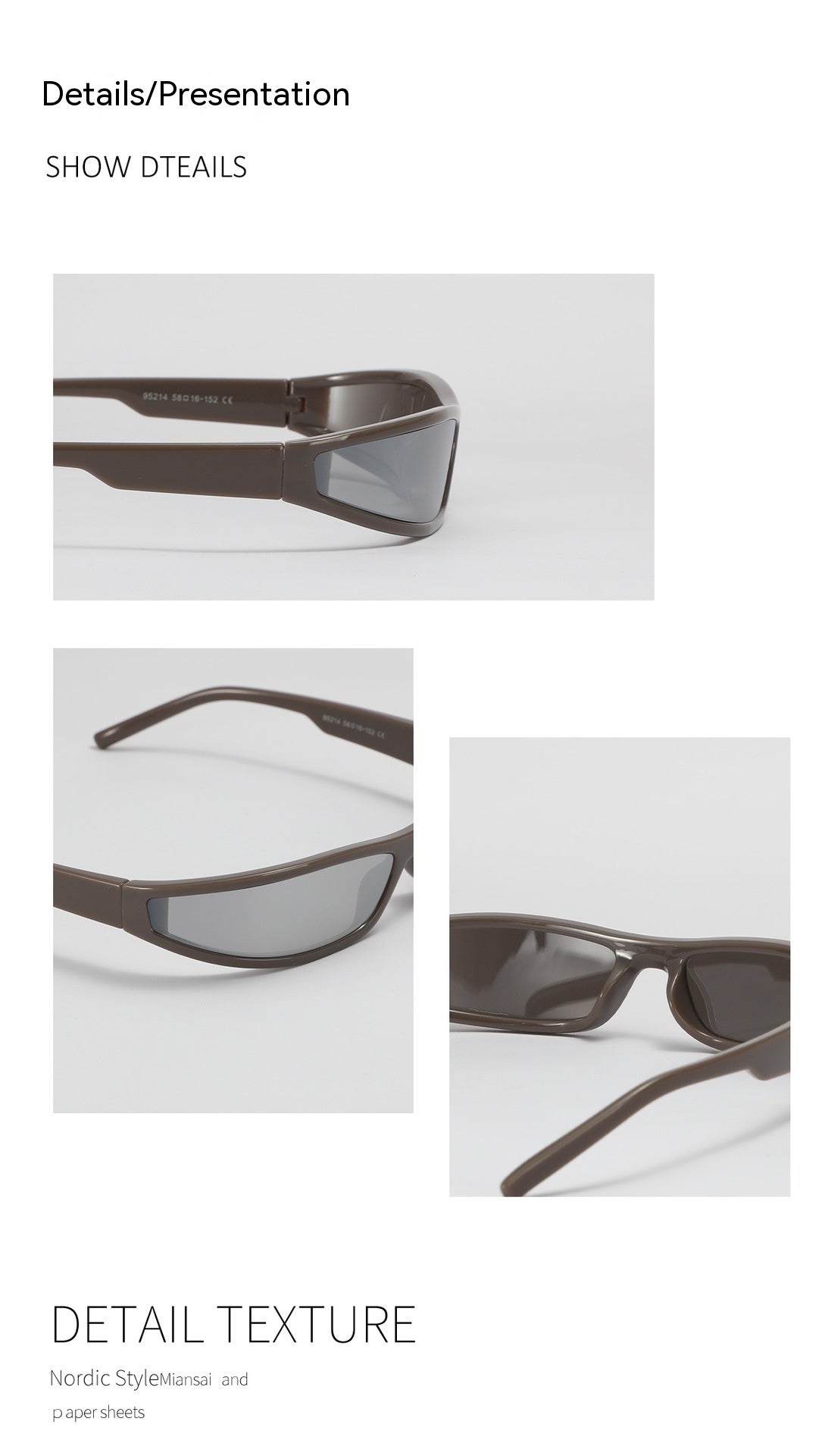 Black cycling sunglasses displayed on a white background 